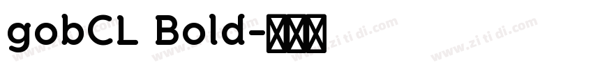 gobCL Bold字体转换